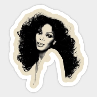 Donna Summer // Drawing Style Design Sticker